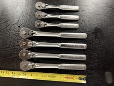 Craftsman Vintage 1/2 & 3/8 Ratchets - Forged In USA - Working Lot Of 7 picture