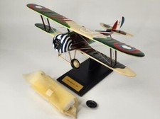 French WW1 Nieuport 28 1:20 Wood Desktop Airplane Original Box Collectible Toy picture