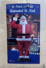 Gemmy Life Size NIB 6ft Animated Singing Waving Christmas Talking Santa picture