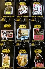 2015 DISNEY STAR WARS THE FORCE AWAKENS COUNTDOWN PIN LOT - 9 PINS (LE 10000) picture