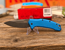 Kershaw Link 1776NBBW Blue/Black Aluminum AUTHENTIC Spring Assisted Open picture