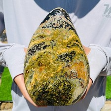 1918g Natural Colorful Ocean Jasper Freeform Display Mineral Specimen picture