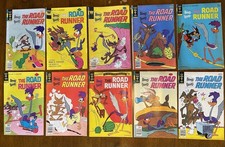 Vintage Road Runner Wile E Coyote Comic Lot 10 Gold Key Whitman 15c 1970s picture