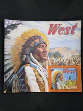 Vintage 1976 Figurine Panini West Sticker Album Empty w/ 2 Packs Store Promo? picture