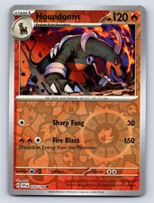 Houndoom 034/198 Common Scarlet & Violet Pokemon Reverse Holo Lightly Played picture