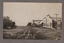 Java SOUTH DAKOTA RPPC 1909 MAIN STREET nr Selby Bowdle Mobridge POP 121 SD picture