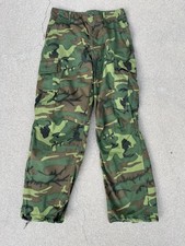 VINTAGE US ARMY TROPICAL COMBAT TROUSERS 6TH PATTERN ERDL 1969 VIETNAM SMALL picture