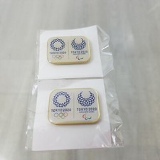 Lot of 2 Tokyo 2020 Olympic Paralympic Logo Magnet Pin NEW In Package picture