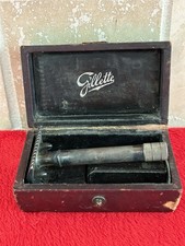 Gillette SINGLE RING DE Safety Razor 1906 Serial Number w/ Original Box picture