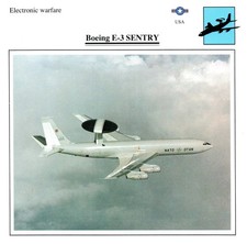 Boeing E-3 Sentry Edito Service Warplane Air Military Card USA picture