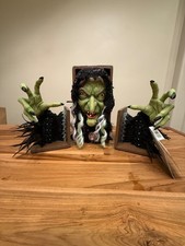 Katherine's Collection A Grimm Halloween Grizelda Witch Book And Bookends picture