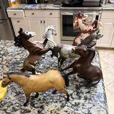 Lot 6 Vintage Breyer Horses. Some Rare Others More Common. picture
