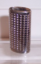 Vintage 1986 Whiting and Davis Silver Tone Metal Mesh Lighter Holder Sleeve Case picture