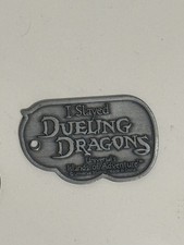 Universal Studios Islands of Adventure Vintage Dueling Dragons Metal Keychain picture