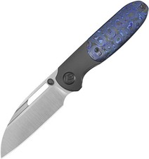 Kubey KB Knives Icicle Black Titanium & Zircuti Folding Elmax Pocket Knife 432C picture