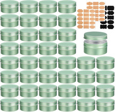 3 Oz Tin 20 Pack Aluminum Metal Tin round Salve Tins 3Oz Tins with Screw picture