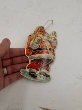 Vintage Santa Claus Cardboard DieCut 13