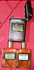 *RARE* Vintage Amorus Cologne/ After Shave 4 oz In Leather Travel Bag picture