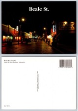 Continental Beale Street Memphis Night Postcard picture