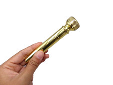 Orthodox Catholic Polished Brass Holy Water Sprinkler for Churches 4 2/3 In picture