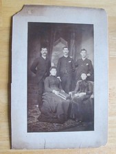 1890'S CABINET CARD PHOTO PEORIA ILLINOIS FAMILY YOUNG picture