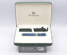Montegrappa 1912 Symphony sea-blue/green celluloid & silver FP NOS picture