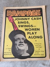 March 29 1970 Rampage Tabloid Newspaper Johnny Cash Sings Swings Women Play picture