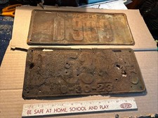 Rustic 1924 & Rough 1923 NC License Plate Lot # 3 Of 2 North Carolina picture