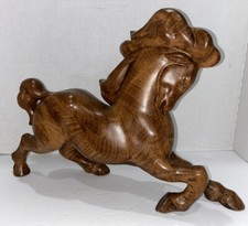 Horse Figurine Ceramic Signed CLK #642 Collectible Equestrian Vintage Rare picture