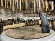 Rare 2 1/2 LB Hand Forged Double Diagonal Peen Blacksmithing Hammer/ 4140 Steel picture
