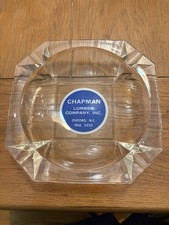 Vintage Oxford NC Ashtray Chapman Lumber Company , North Carolina Glass picture