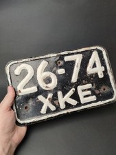 Rare original USSR Soviet Republic tin License Plate Ukraine.  picture