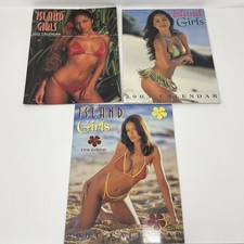 Vintage Island Girls Calendars Lot 3 2002 2003 2004 Bikini Hawaii Models Y2K picture