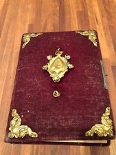 Nice Antique German 1890's Cabinet Photo Album picture