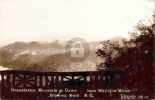 Grandfather Mt. Dawn Blowing Rock NC Mayview Manor 1936 RPPC Postcard COPY picture