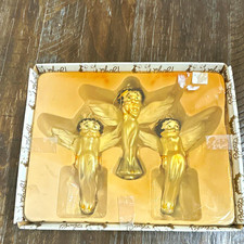 1998 Betty Boop Angel Christmas Ornament Set of 3 New in Box Bright Ideas picture