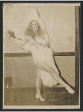 1934 Sally Rand World Famous Fan Dancer Beauty at the Chicago World Fair Photo picture