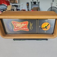 Vintage Miller High Life Beer Motion Electric Starburst Clock/Sign 20 picture