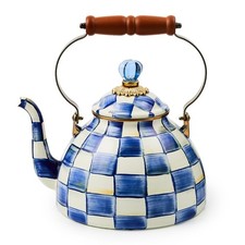 Mackenzie-Childs Royal Check 3 Quart Tea Kettle picture