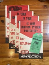 Vintage Krylon Automotive Advertising Poster LOT 4 Posters Included picture