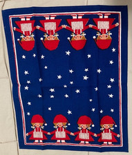 MCM Vintage Danish Christmas Placemat Aase Preben Jangaard Handprinted Nisser El picture