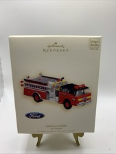 1988 Ford C8000 Fire Brigade Series #5 2007 Hallmark Keepsake Ornament Firetruck picture