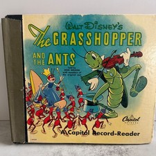 Vintage 1949 Walt Disney The Grasshopper and the Ants Capitol Record-Reader 45 picture