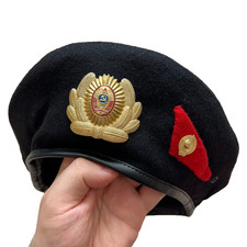 OMON USSR Soviet Police Militia Spetsnaz Vintage Military Uniform Beret Cap. picture