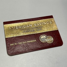 VTG The American Savings & Loan Bank Passbook 1970s Closed Embossed Banking Prop picture