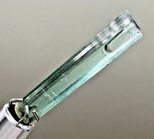 2 Natural Blue Indicolite Tourmaline Crystal Sticks Afghanistan Mineral Specimen picture