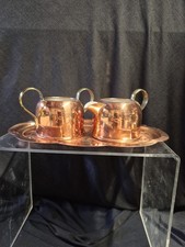 Vintage 3-piece Coppercraft Guild serving set from Taunton, Massachusetts,... picture