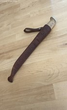J Marttiini Finland Puukko Knife Vintage Brown Wood Horn Hunting Fixed Blade picture