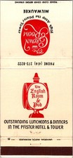 The Pfister Hotel & Tower Vintage Matchbook Cover TMM24-4 picture