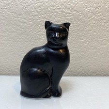 The Cat 3.5” Black Irish Turf Figurine BallyShannon Ireland Owen Crafts Lucky picture